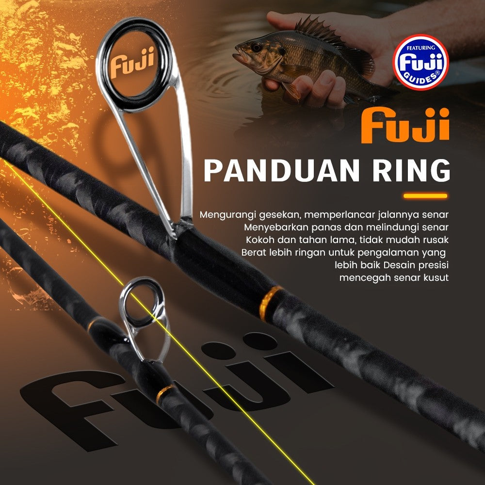 [OFFICIAL] SeaHunter Black Arrow Pro Joran Pancing 1 Set=Joran+Reel Pancing Power Handle Spinning Reel