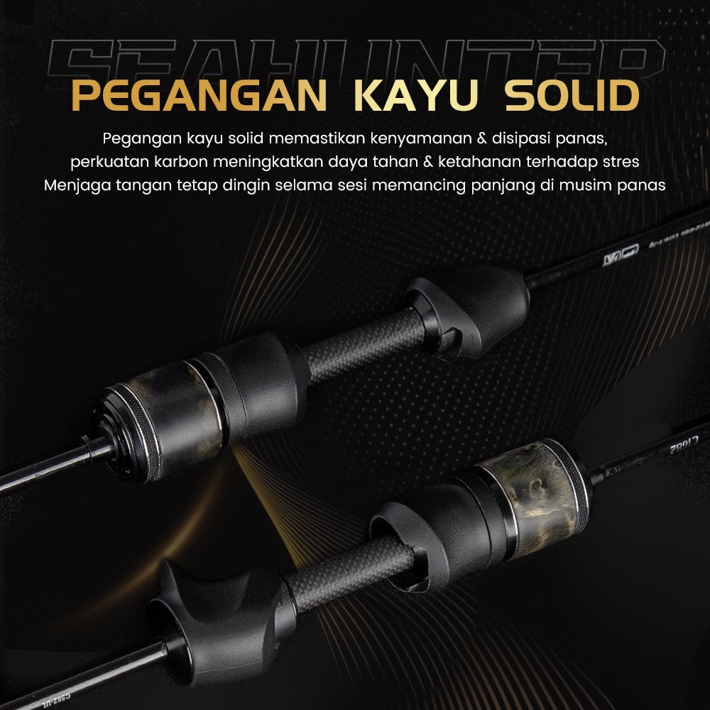 SeaHunter Stream Pro BFS Fishing Rod Fuji Guide Rings Ultralight 1.57m 1.68m Spinning Casting Rod 1PC