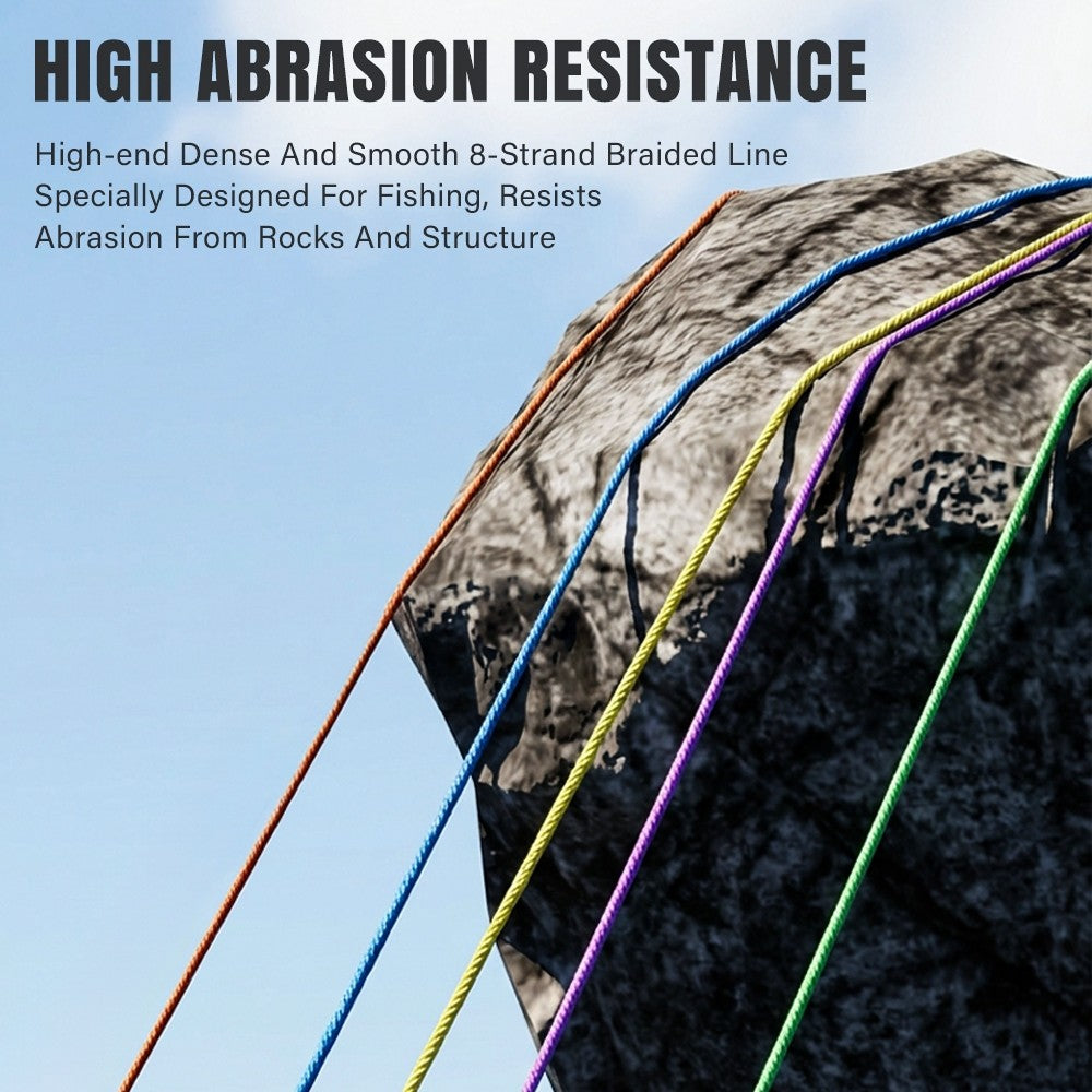 SeaHunter Turbo Pro 300M PE X8 Braided Fishing Line Multicolor Saltwater Freshwater Japan Quality 1PC