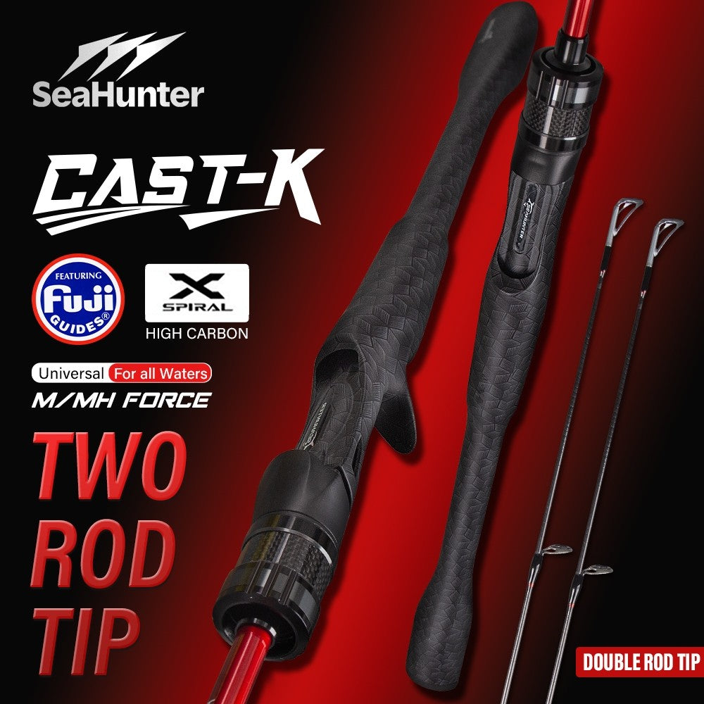 SeaHunter Cast King Fishing Rod FUJI Guides 30T Carbon Long Casting Rod 1PC